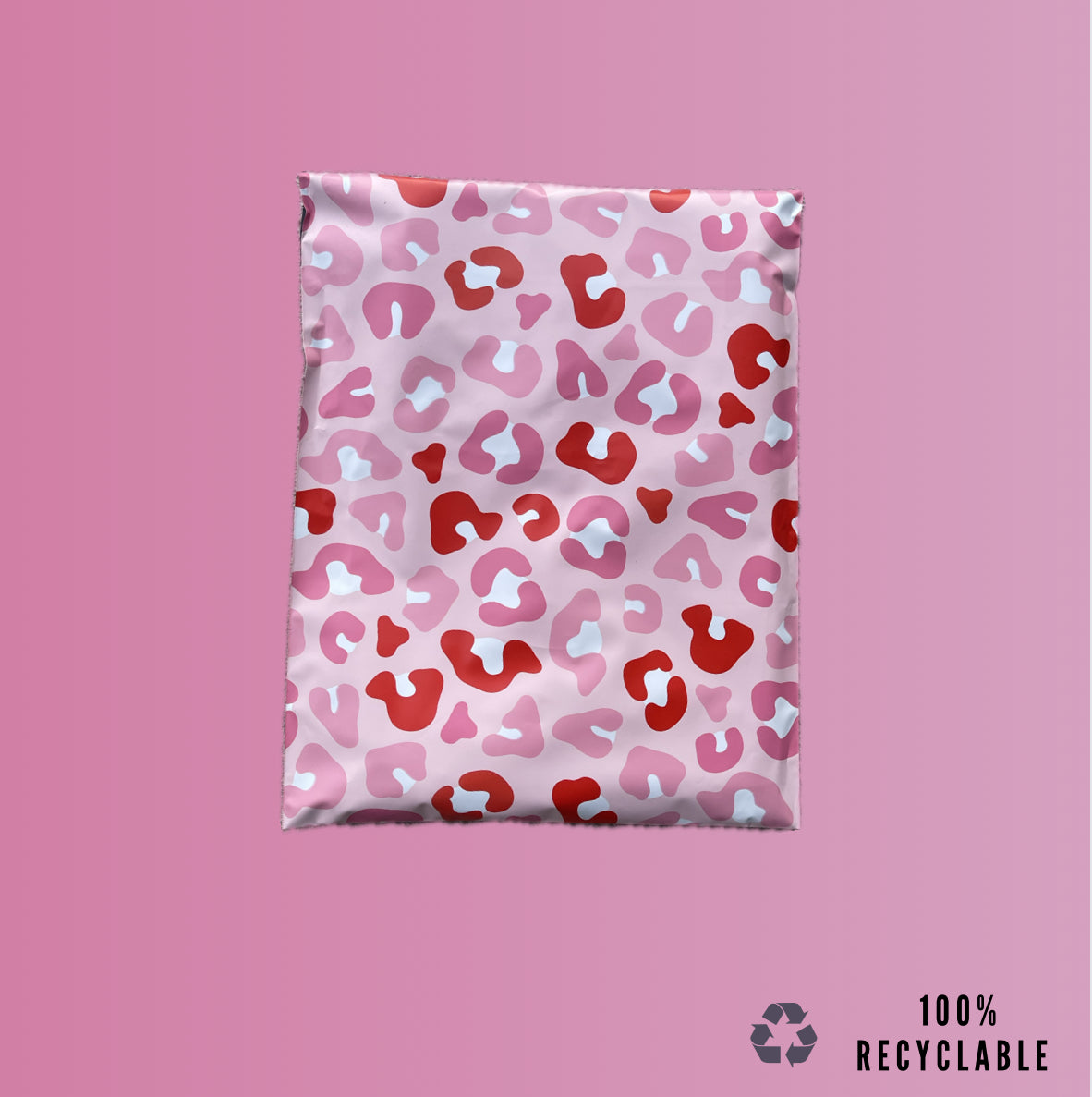 10x13 Pink Cheetah Poly Mailer