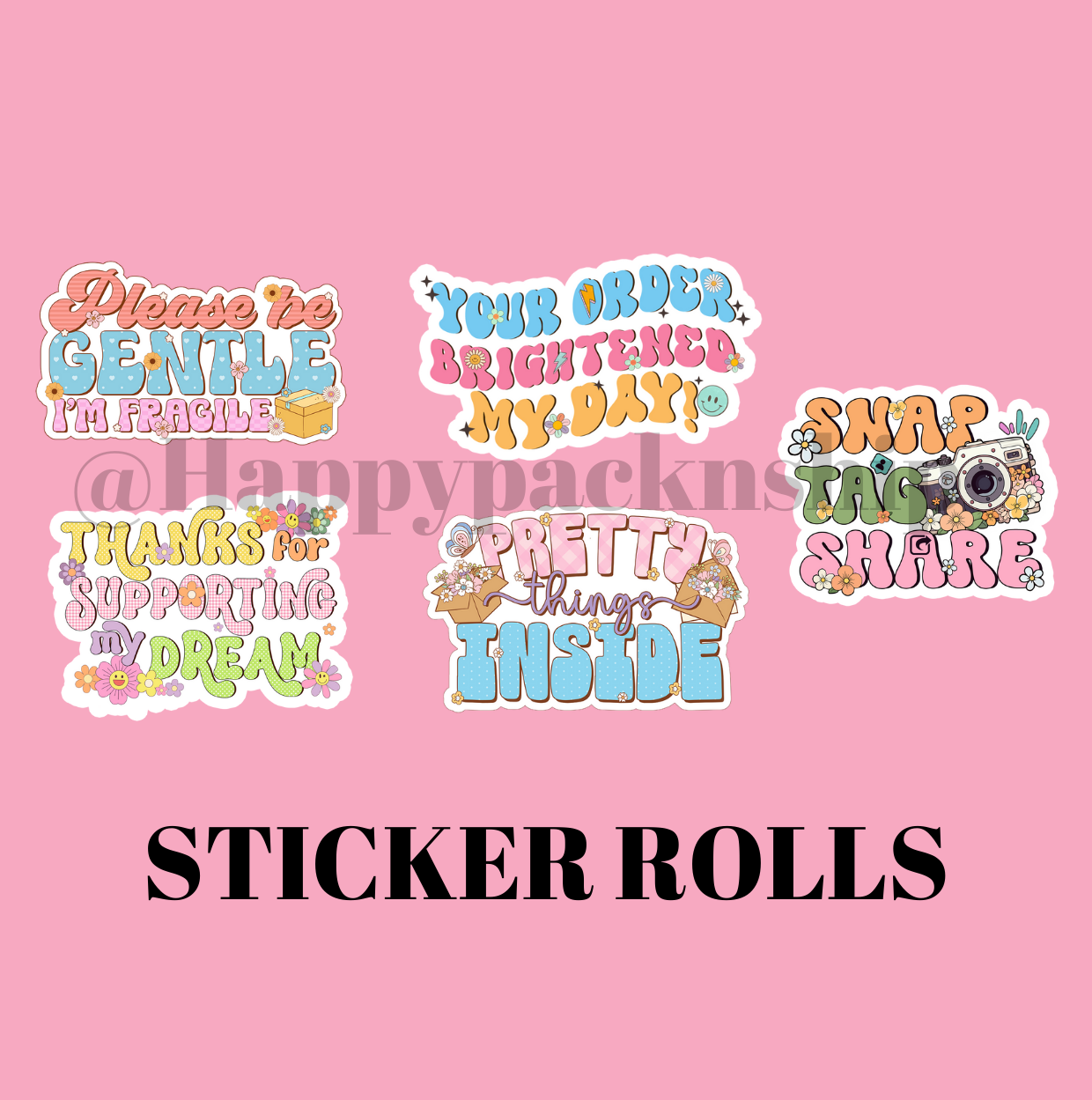 Sprinkle Happiness Sticker Roll