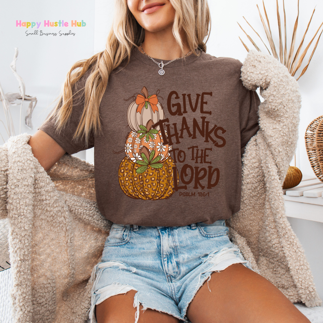 Give Thanks DTF Transfer