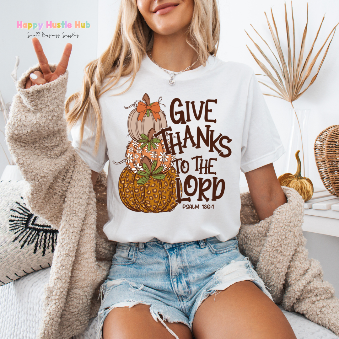 Give Thanks DTF Transfer