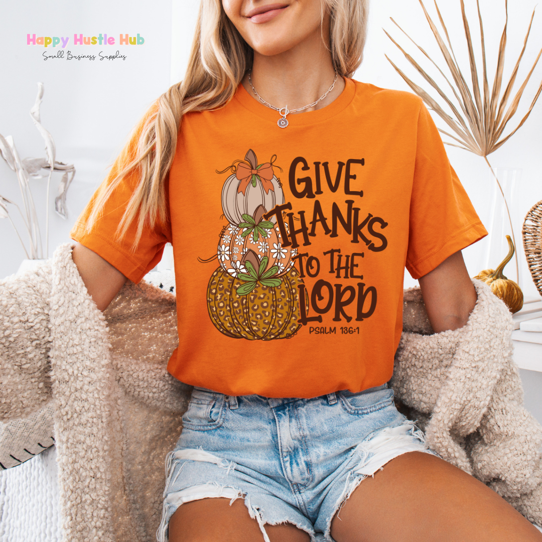 Give Thanks DTF Transfer