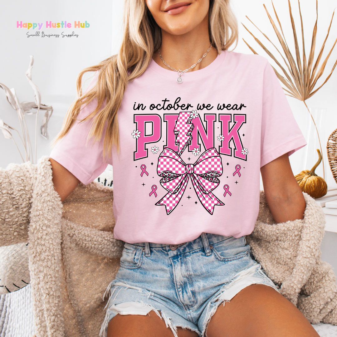 October Pink DTF Transfer