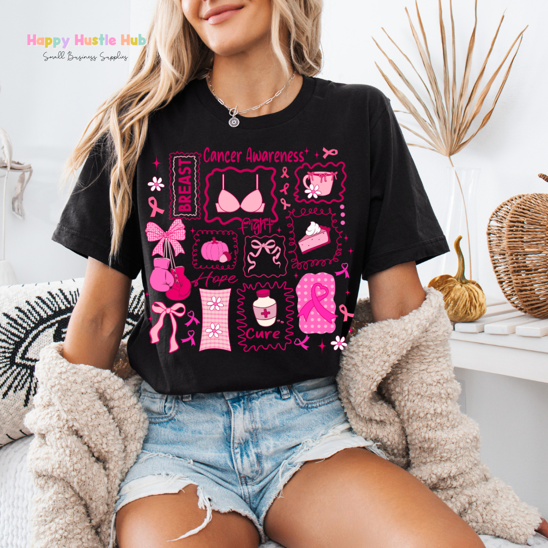 Pink Awareness DTF Transfer