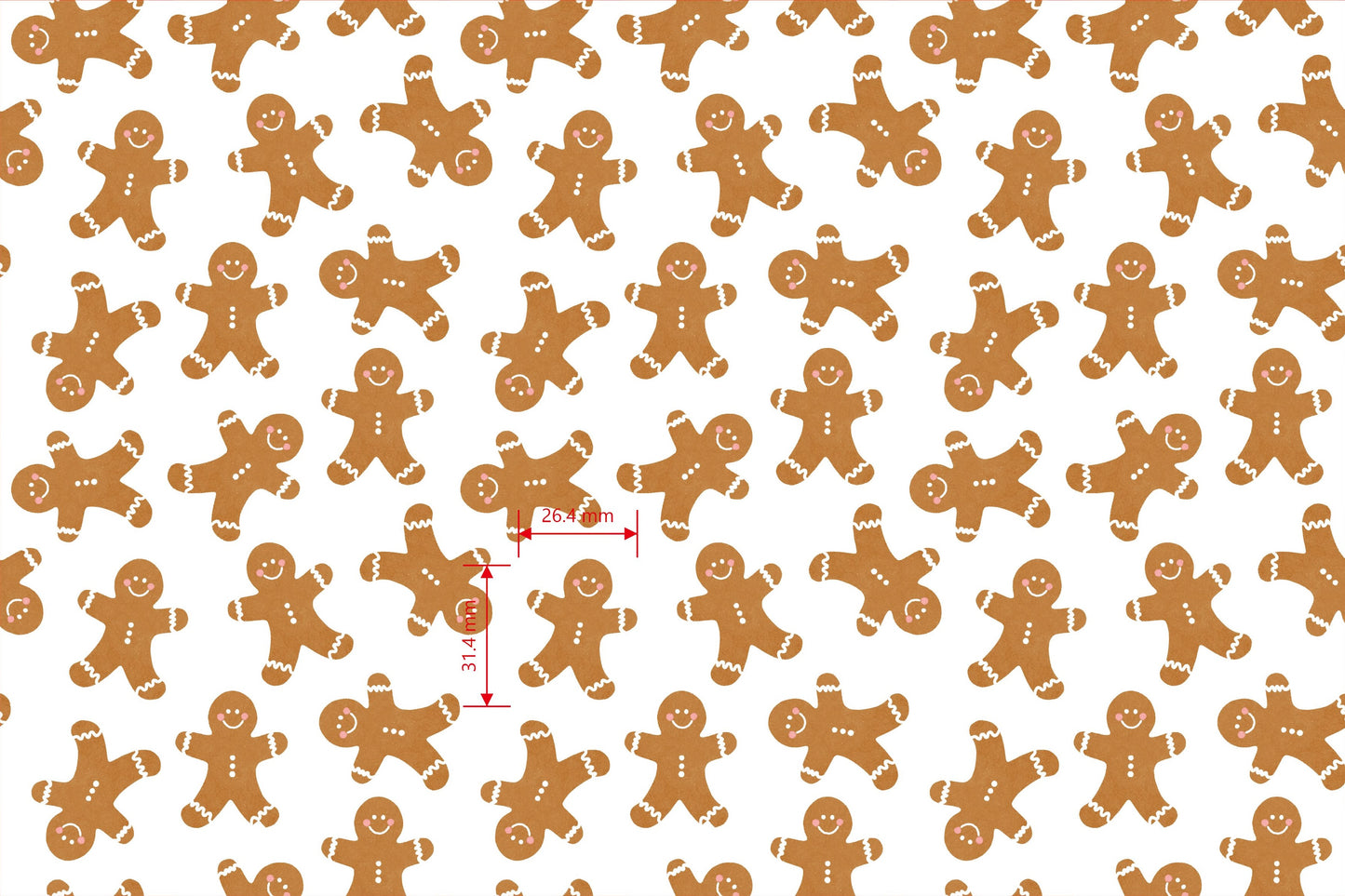 20x30CM Gingerbread Tissue Paper