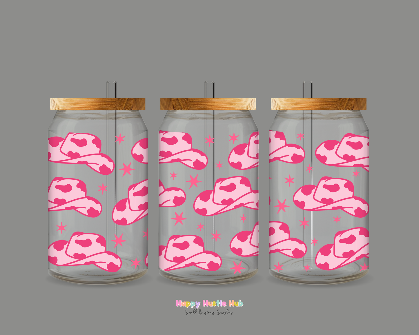 Cowgirl UV DTF Cup Wrap