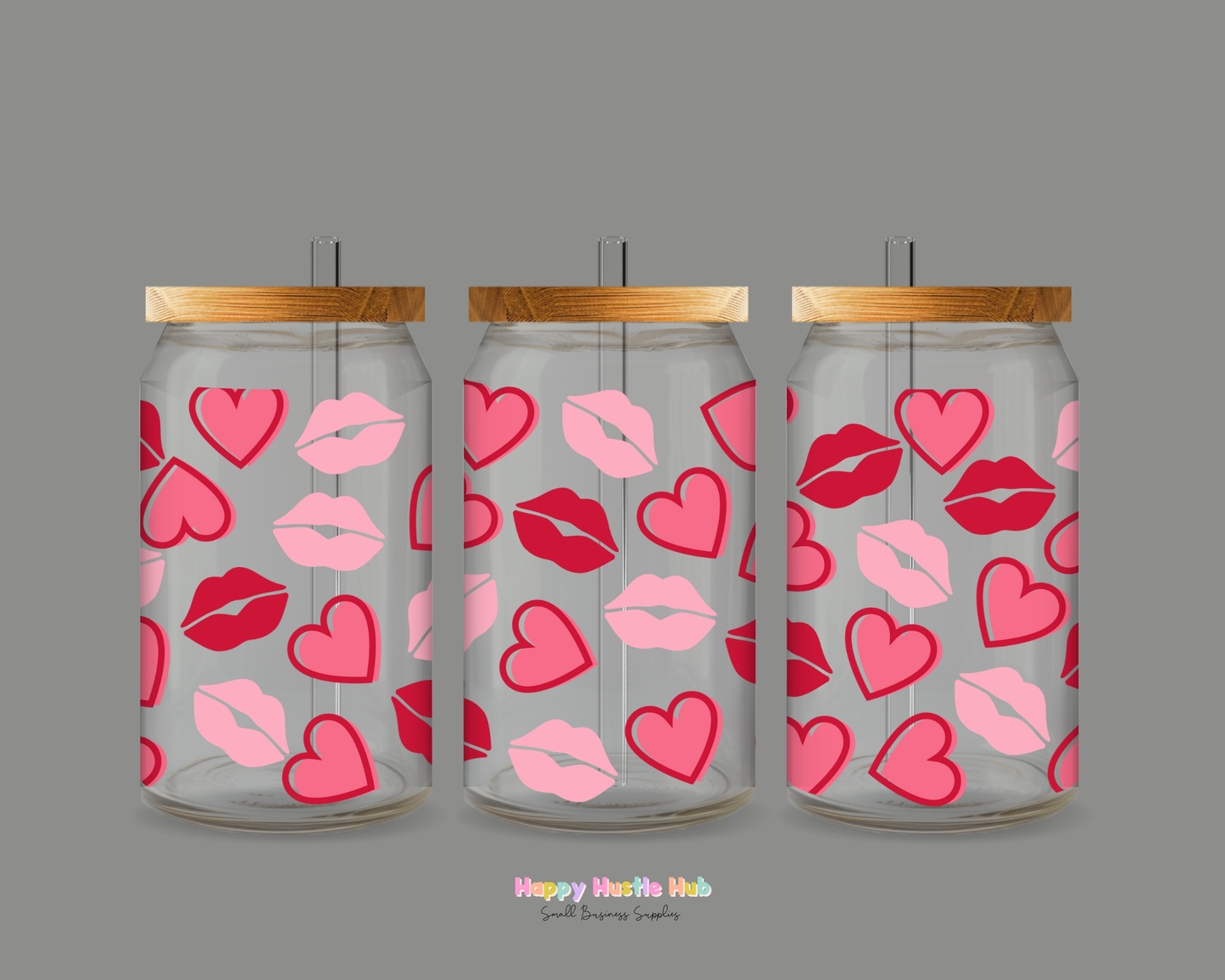Kisses UV DTF Cup Wrap