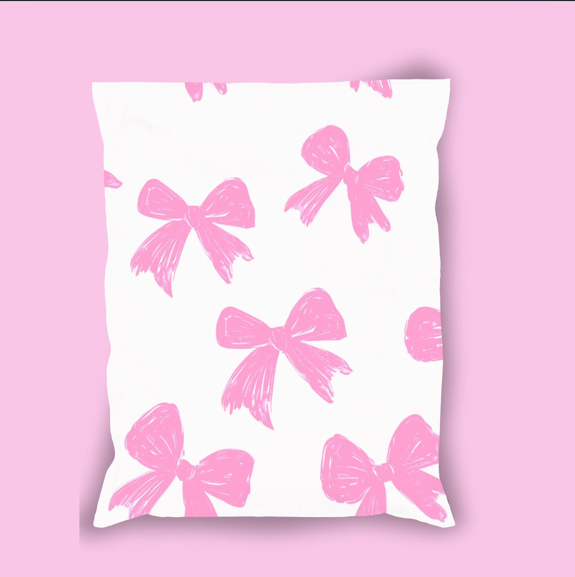 10x13 Bubble Gum Bows Poly Mailer