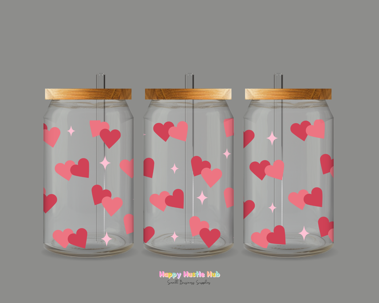 Two in Love UV DTF Cup Wrap