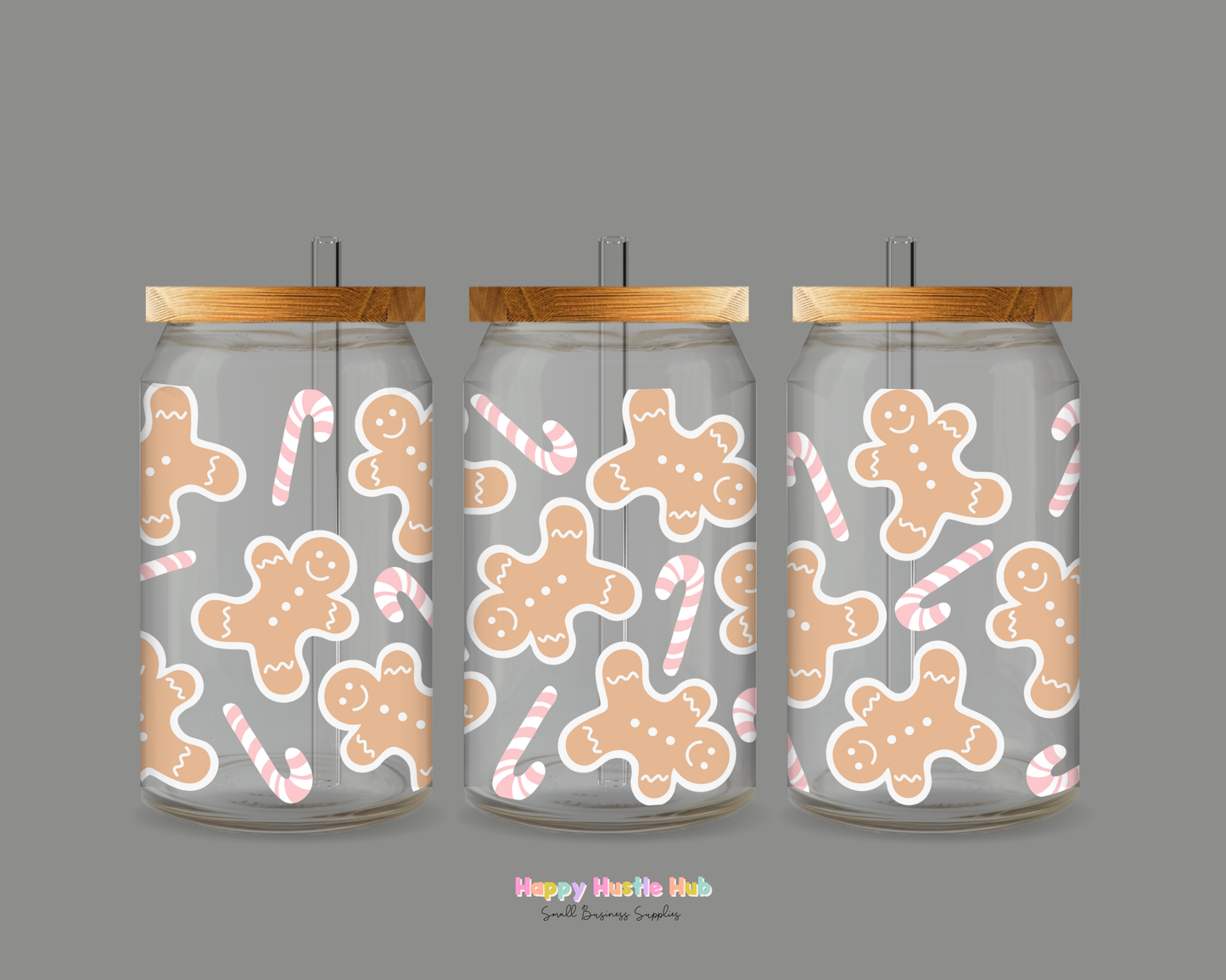 Gingerbread UV DTF Wrap