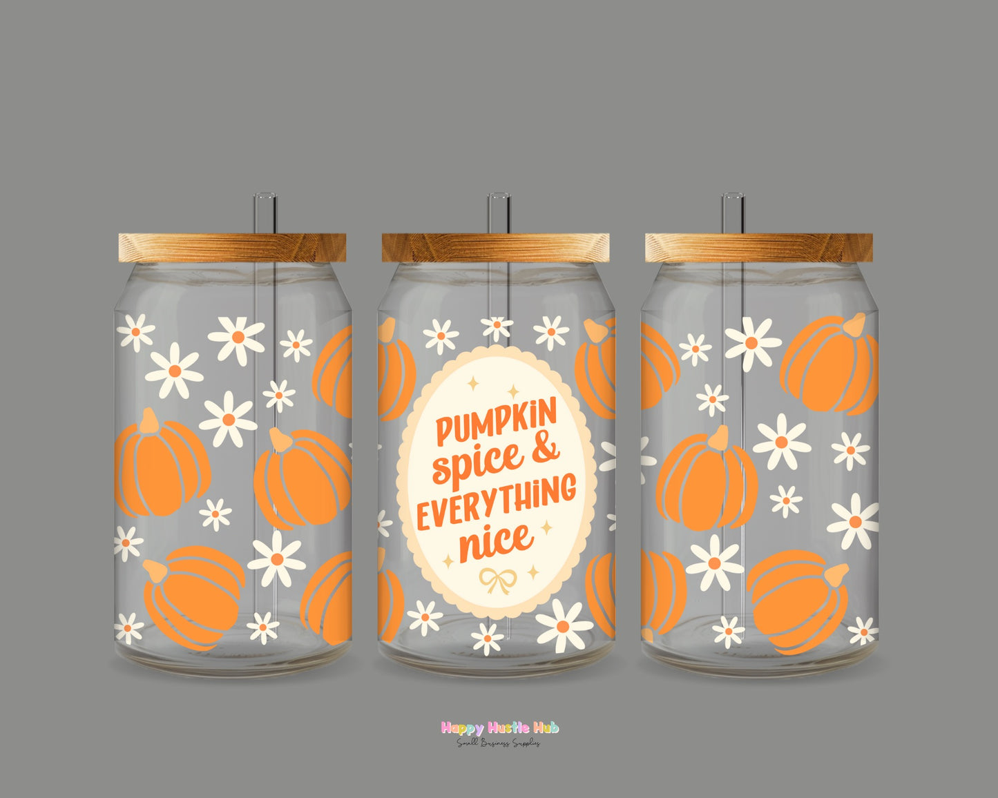 Pumpkin Spice UV DTF Wrap