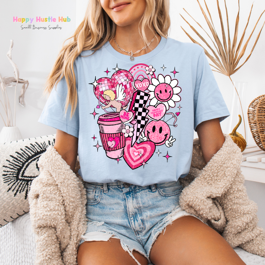 Love Lightening Bolt DTF Transfer