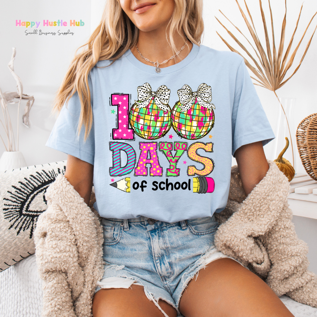100 Days of School Discos DTF Transfer
