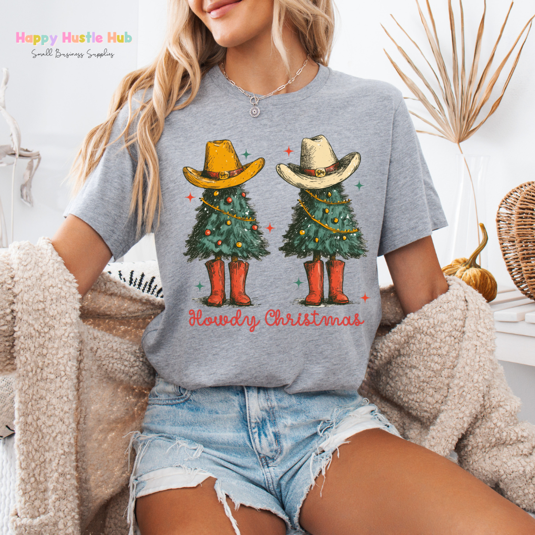 Howdy Christmas Cowboys DTF Transfer