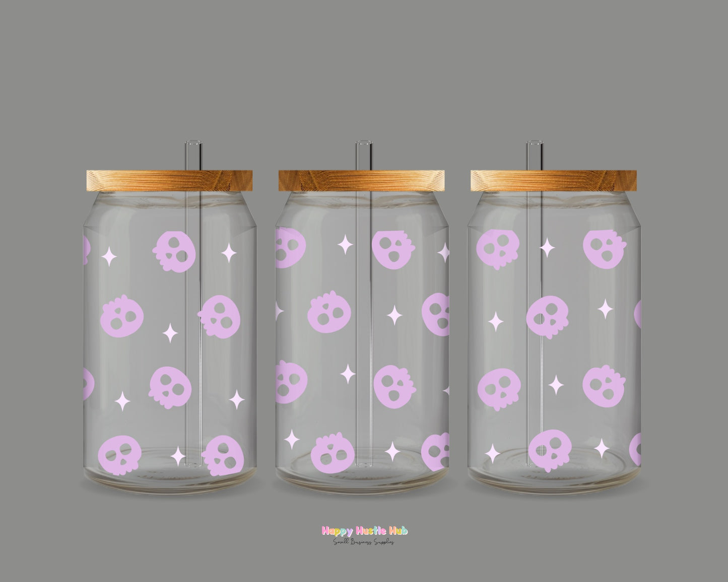Purple Skelly UV DTF Transfer