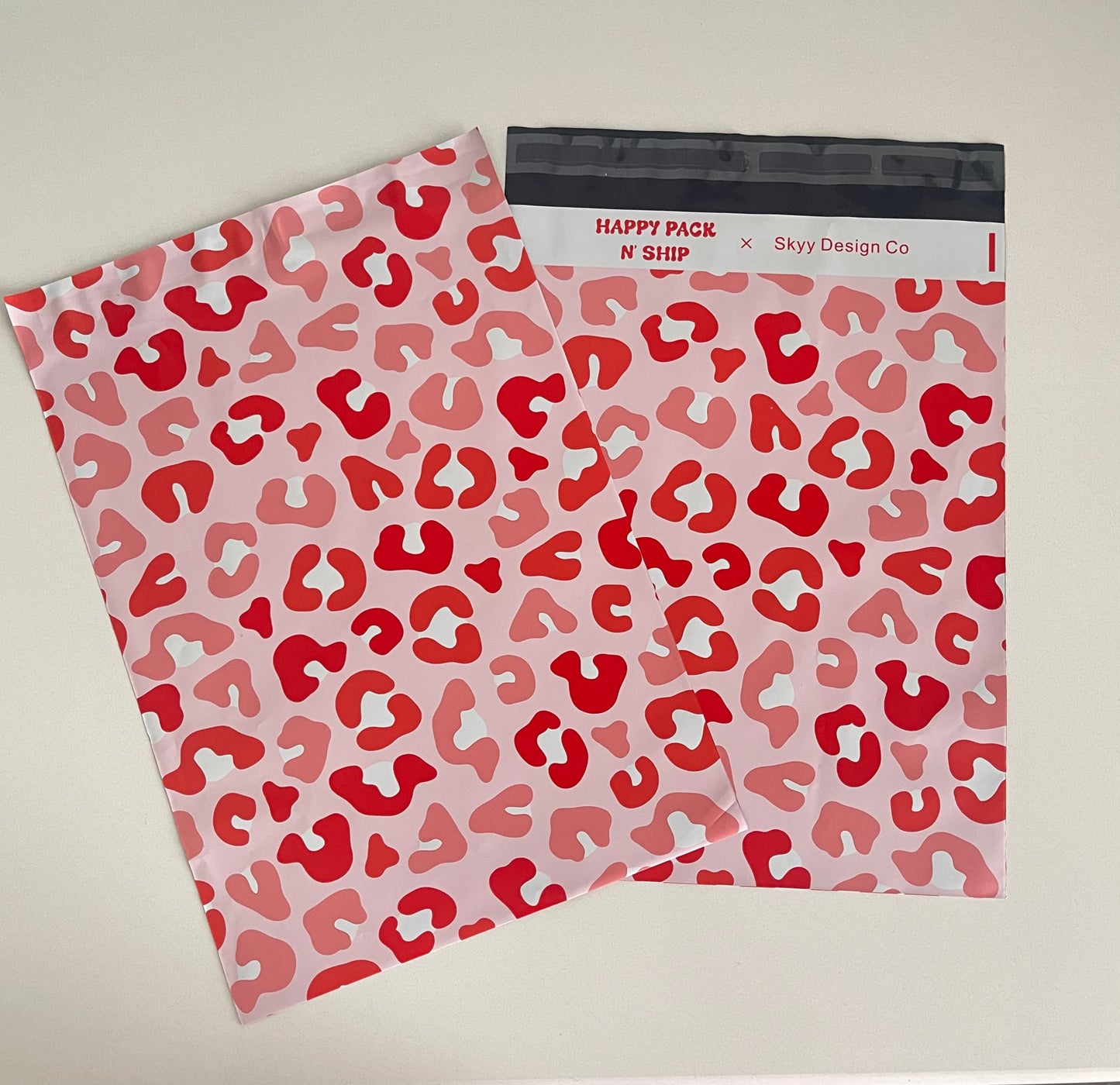 10x13 Pink Cheetah Poly Mailer
