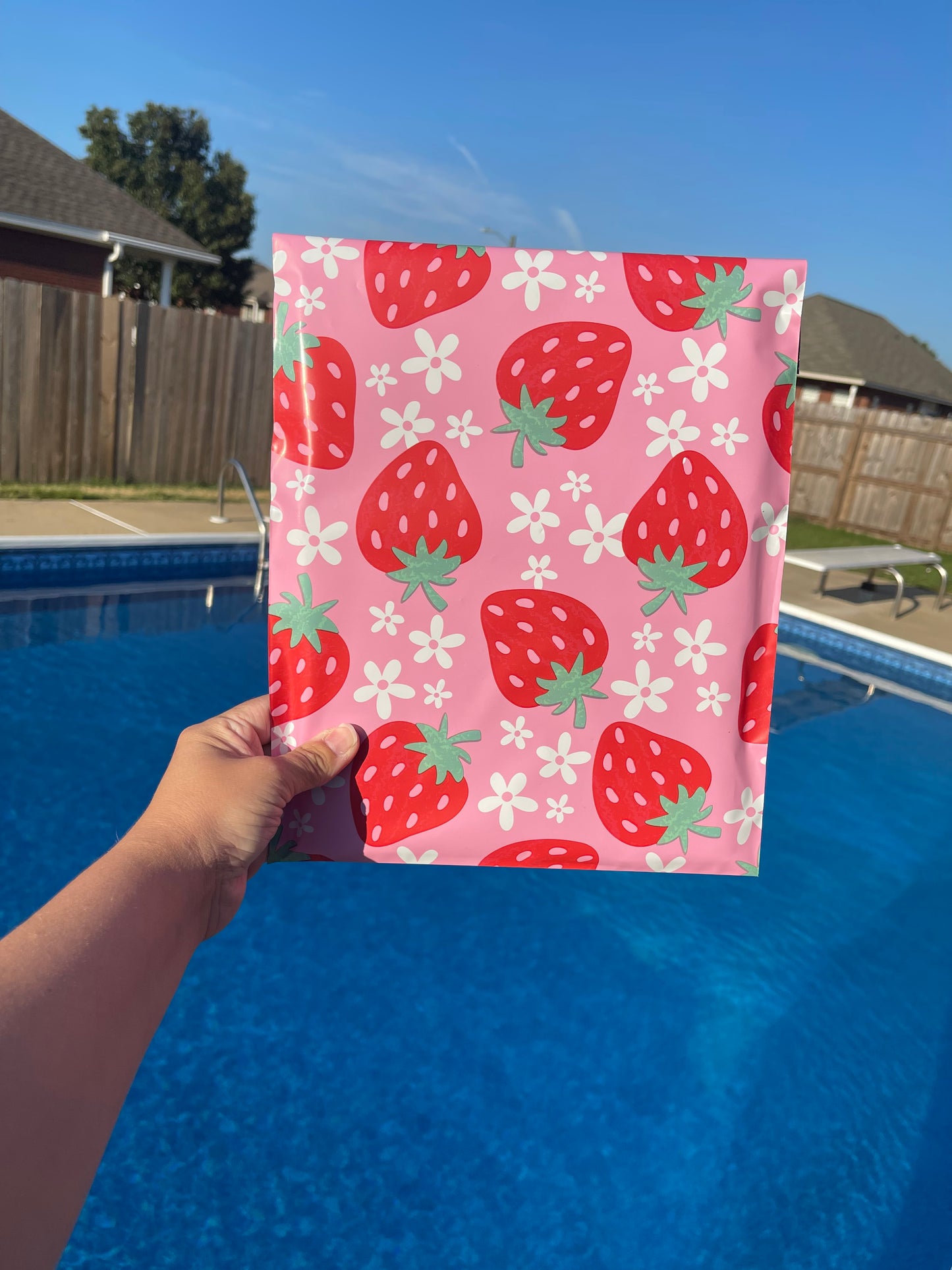 10x13 Berry Happy Poly Mailer