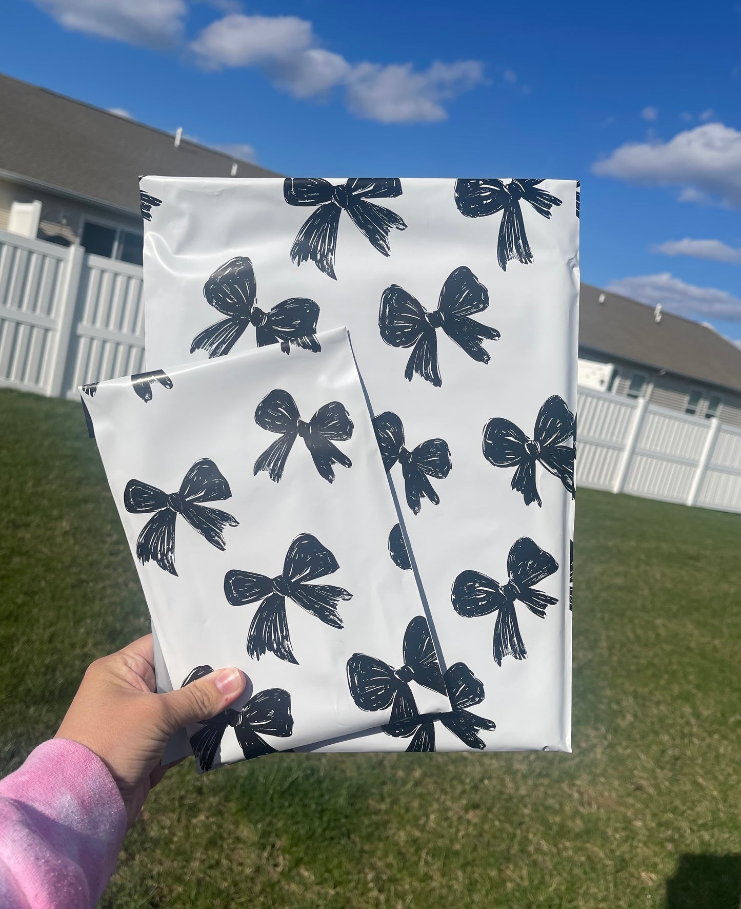 10x13 Midnight Bows Poly Mailer