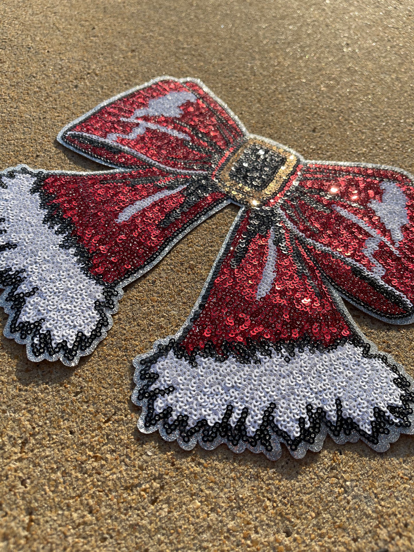 Ms. Claus Bow Chenille Patch