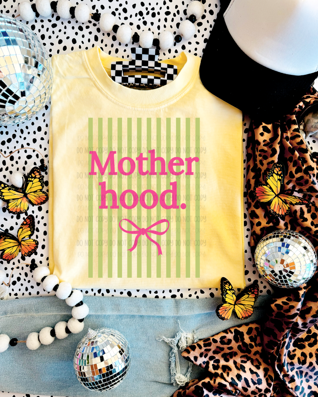 Motherhood Striped DTF Transfer