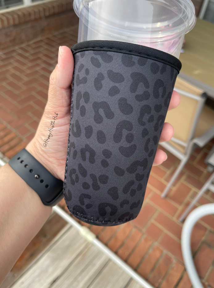 Black Leopard Koozie