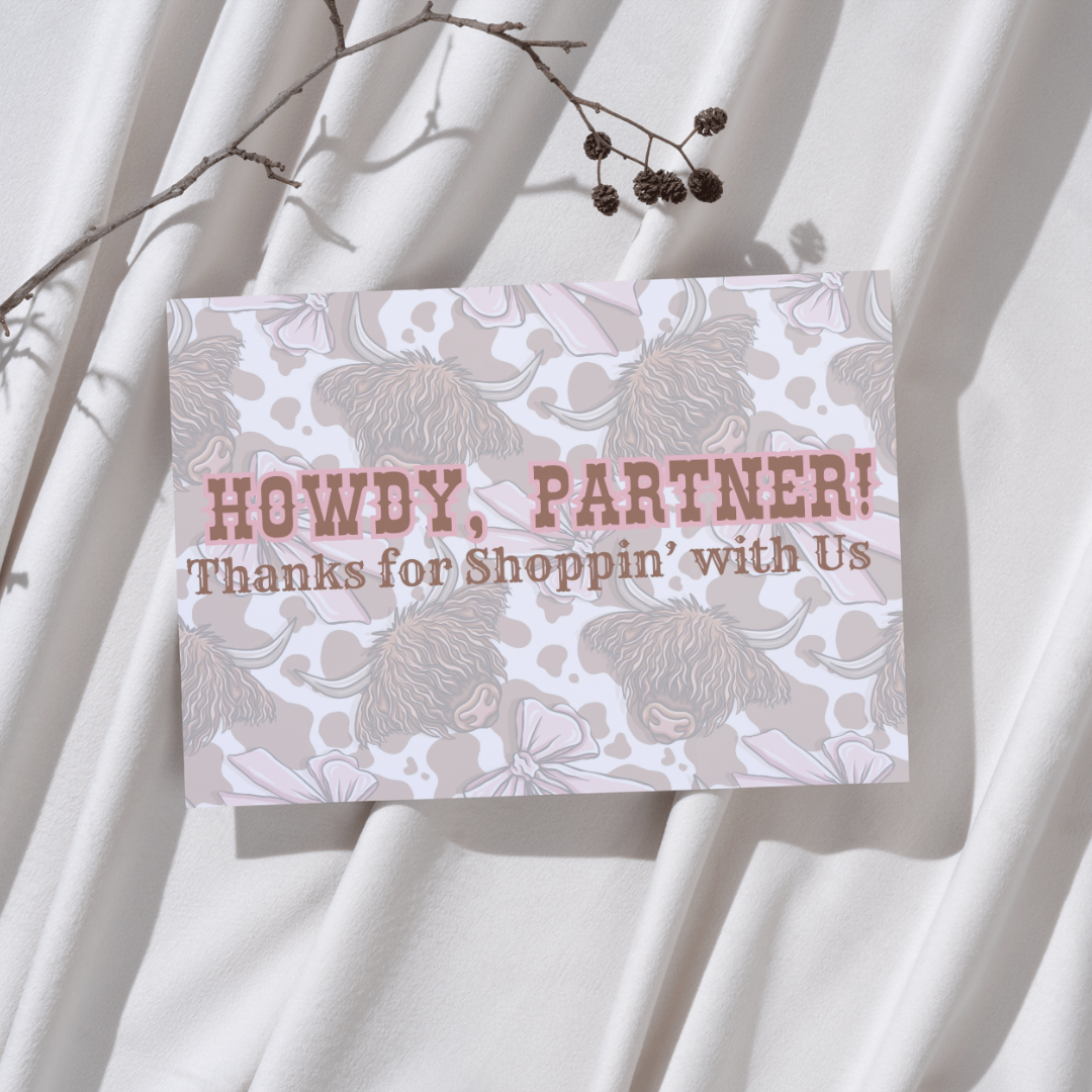 Howdy Partner Insert Cards