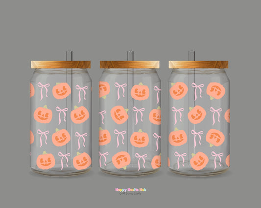 Girly Pumpkins UV DTF Transfer
