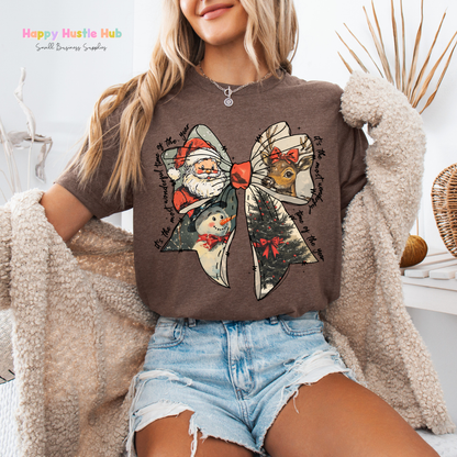 Festive Bow "It's the Most Wonderful Time Of The Year" DTF Transfer