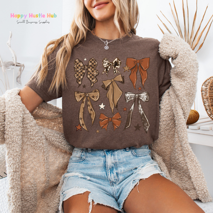 Western Bow Collage DTF Transfer