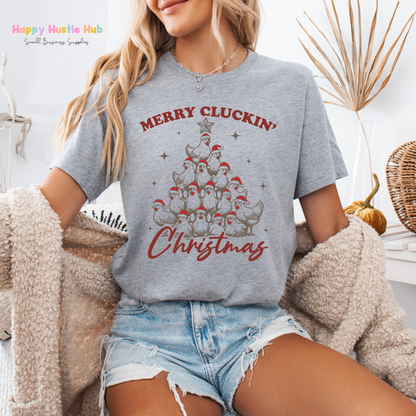 Merry Clucking Christmas DTF Transfer