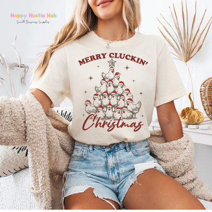 Merry Clucking Christmas DTF Transfer