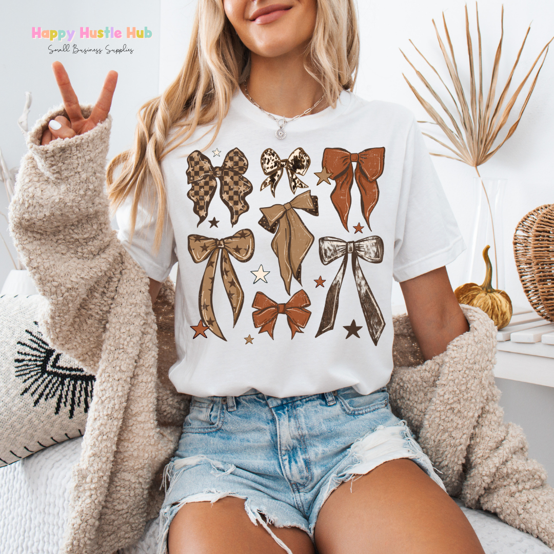 Western Bow Collage DTF Transfer