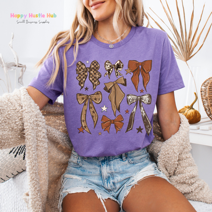 Western Bow Collage DTF Transfer