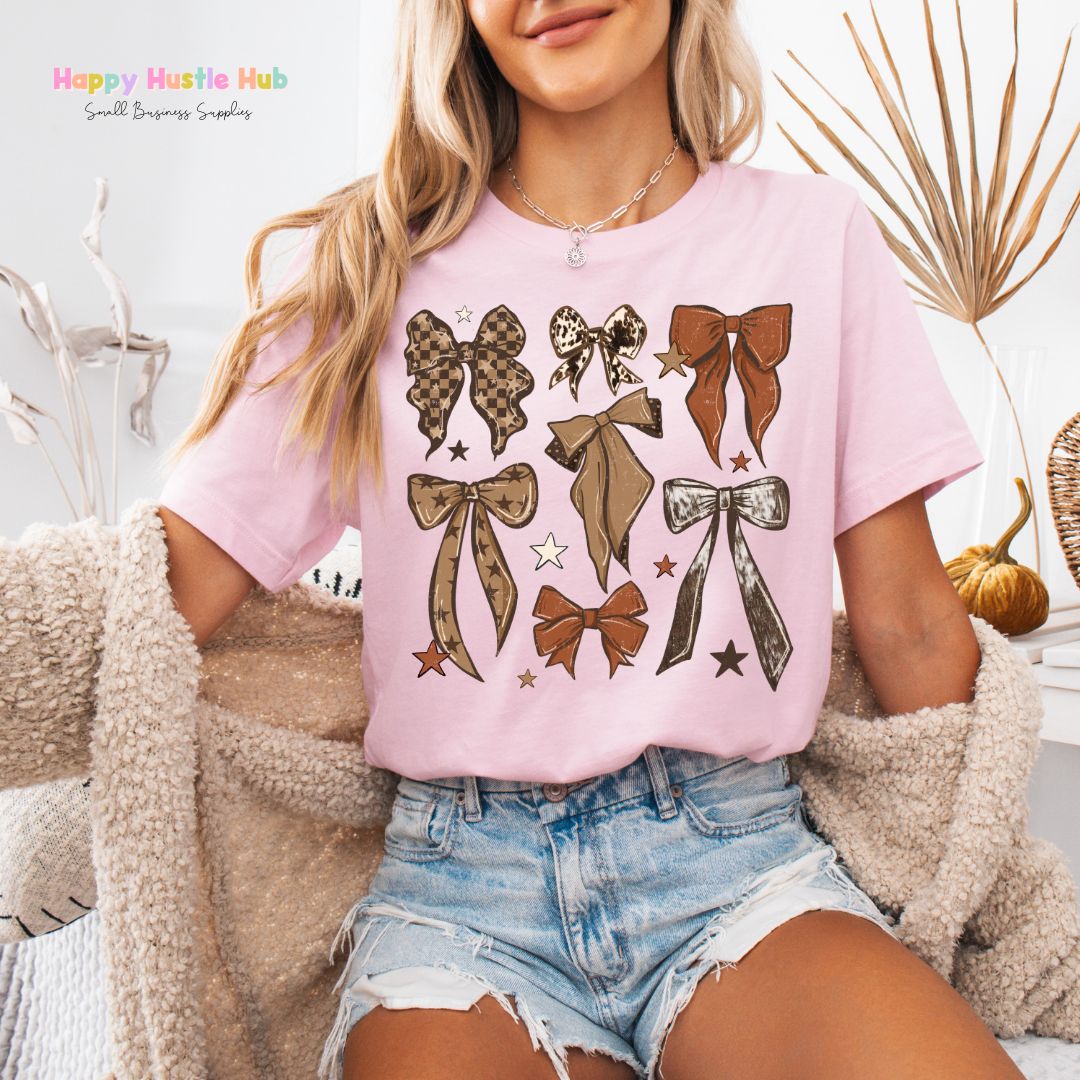 Western Bow Collage DTF Transfer