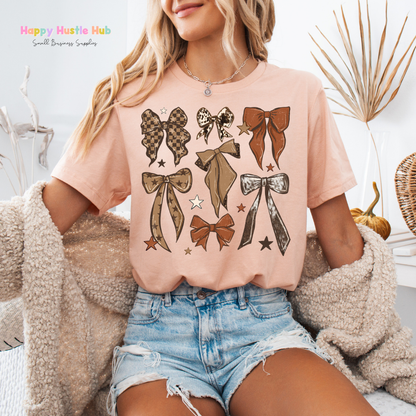 Western Bow Collage DTF Transfer