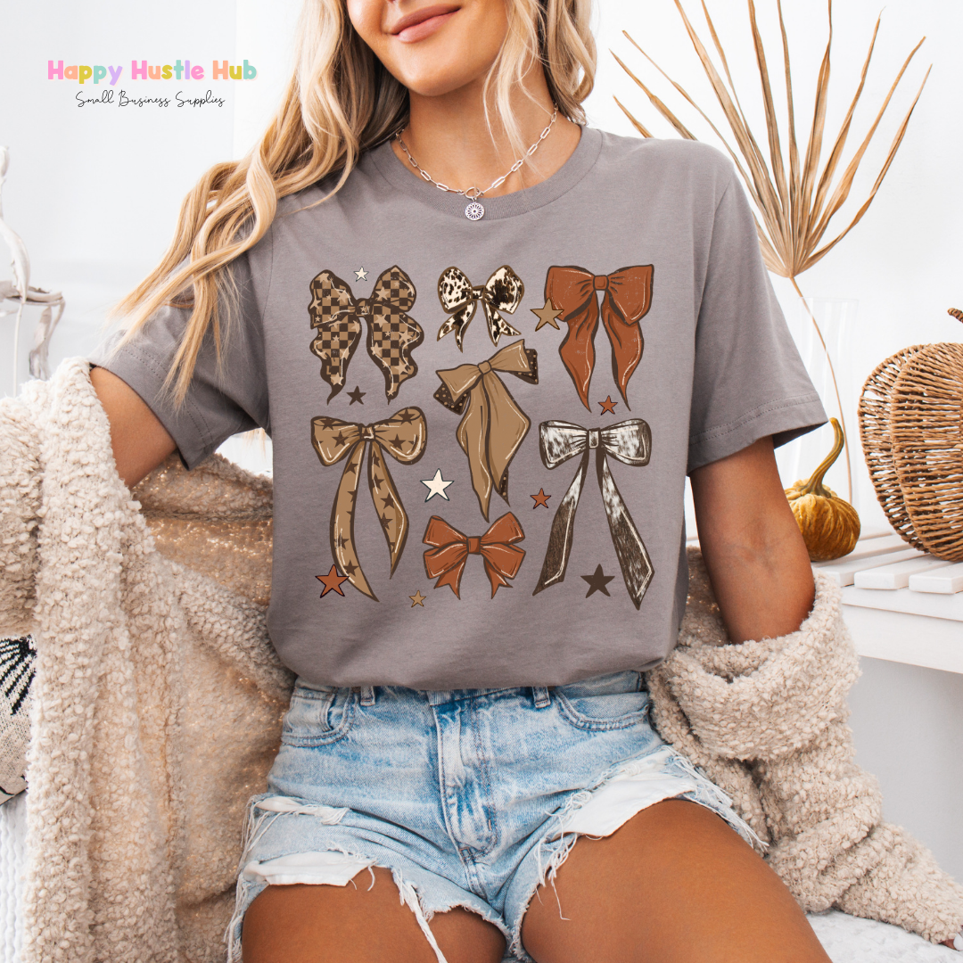 Western Bow Collage DTF Transfer