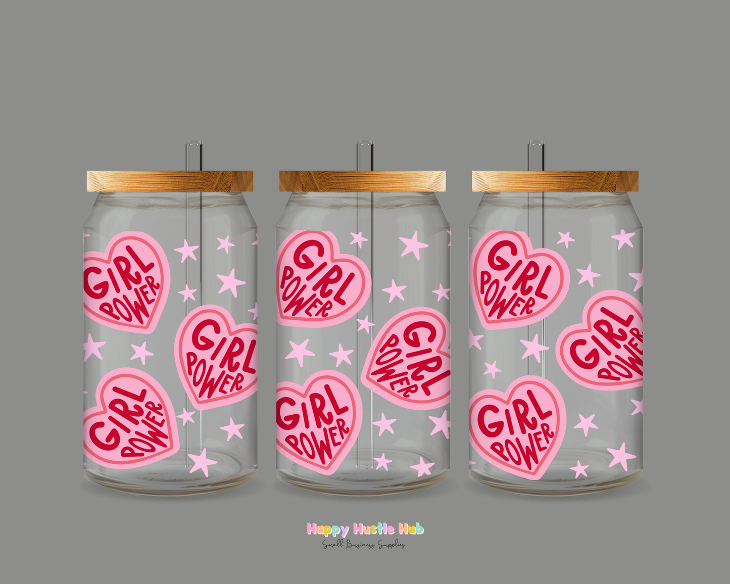 Girl Power UV DTF Cup Wrap