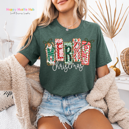 Merry Christmas Gift Tags DTF Transfer