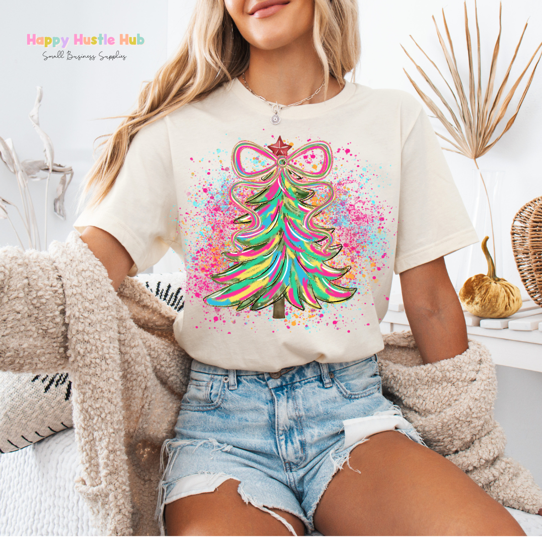 Pretty Christmas Tree DTF Transfer