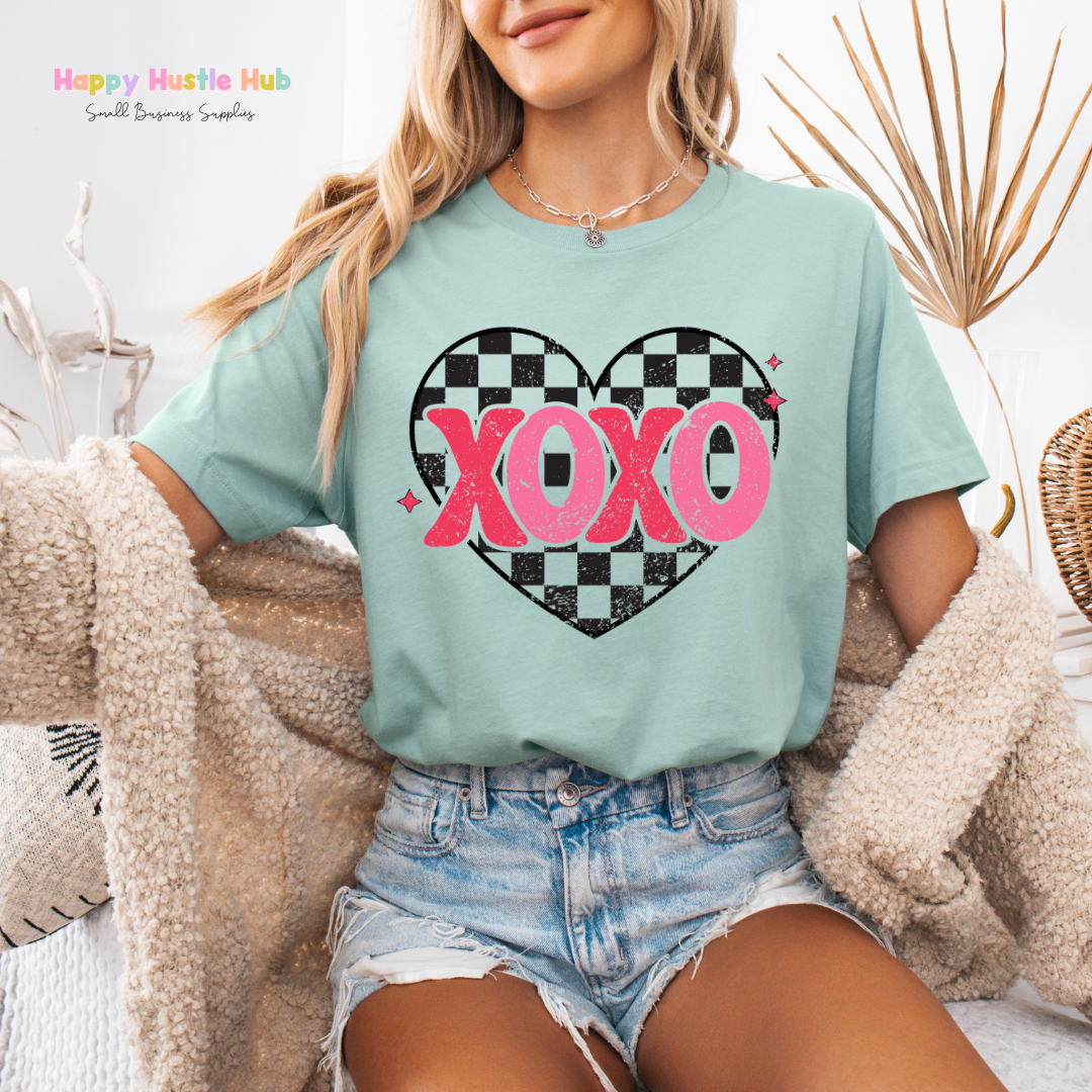 XOXO Heart DTF Transfer