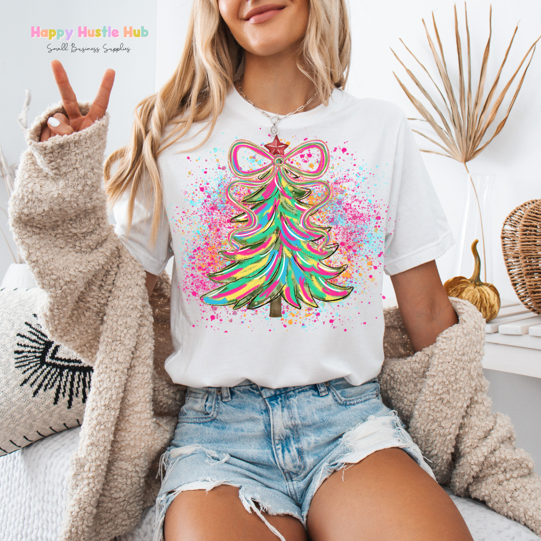 Pretty Christmas Tree DTF Transfer