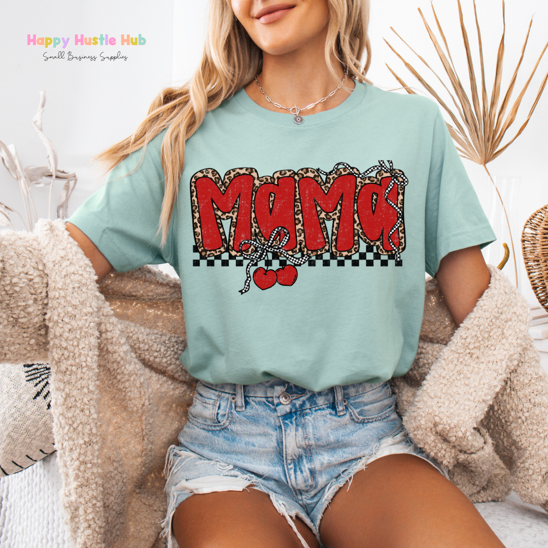 Cheetah Cherry Mama DTF Transfer