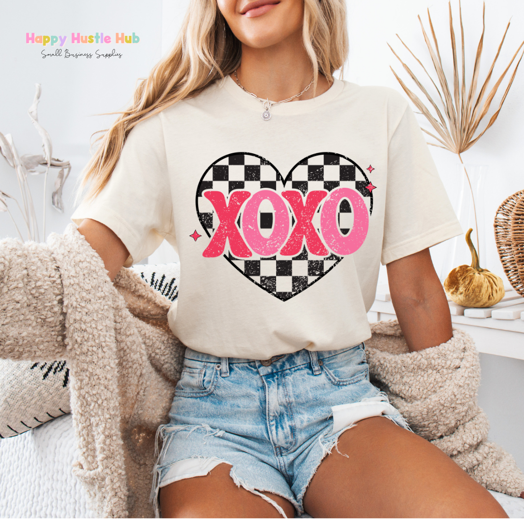 XOXO Heart DTF Transfer