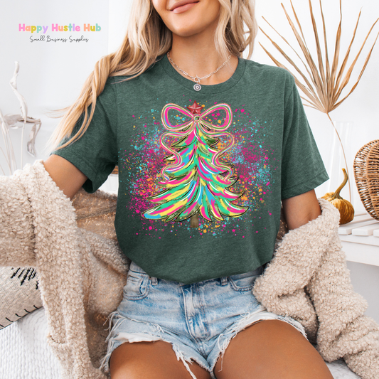 Pretty Christmas Tree DTF Transfer