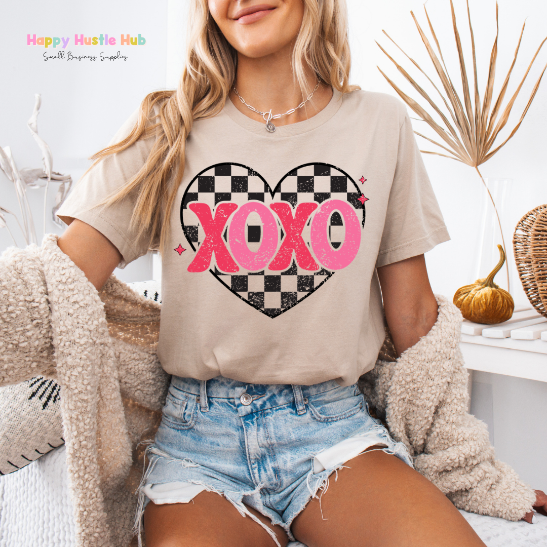 XOXO Heart DTF Transfer