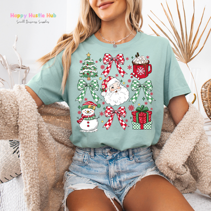 Christmas Bow Collage DTF Transfer