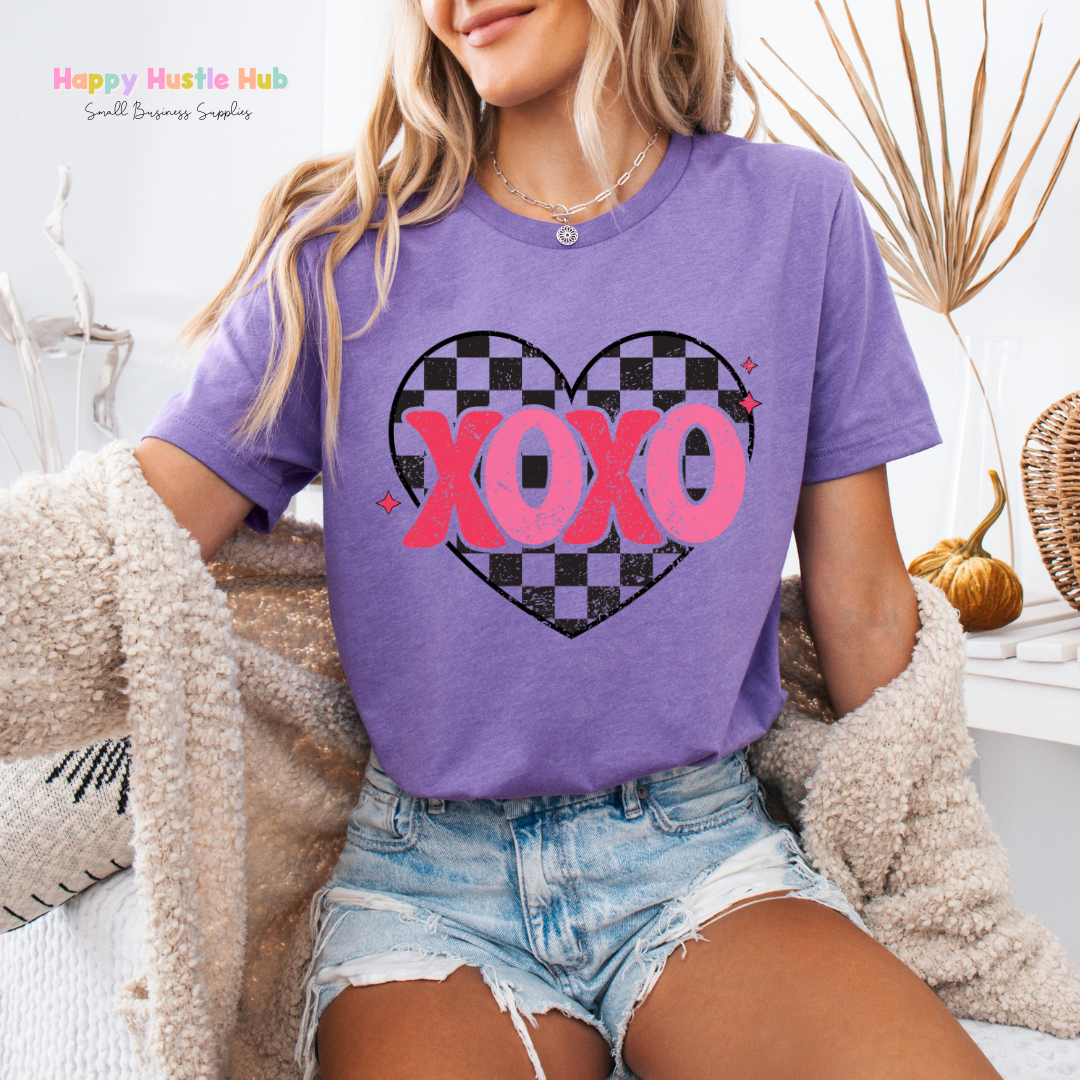 XOXO Heart DTF Transfer