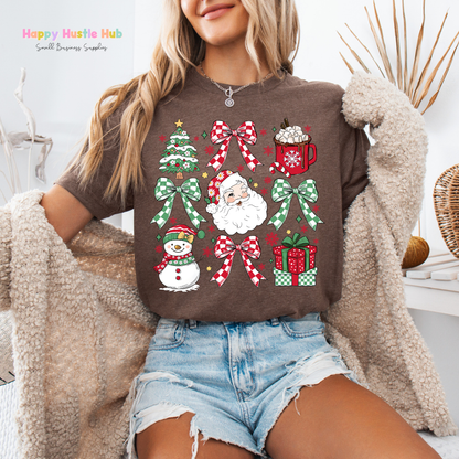 Christmas Bow Collage DTF Transfer