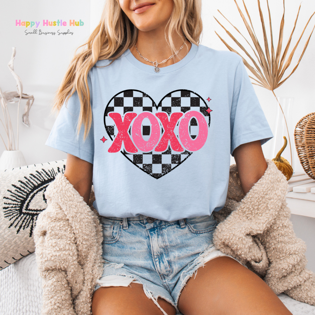 XOXO Heart DTF Transfer