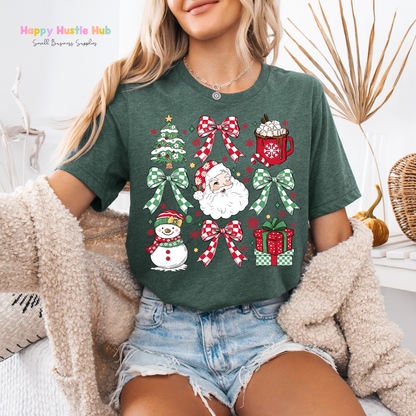 Christmas Bow Collage DTF Transfer