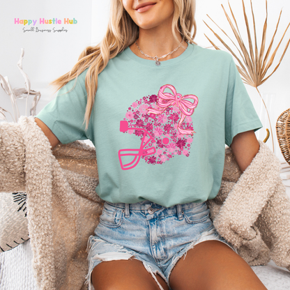 Pink Helmet DTF Transfer